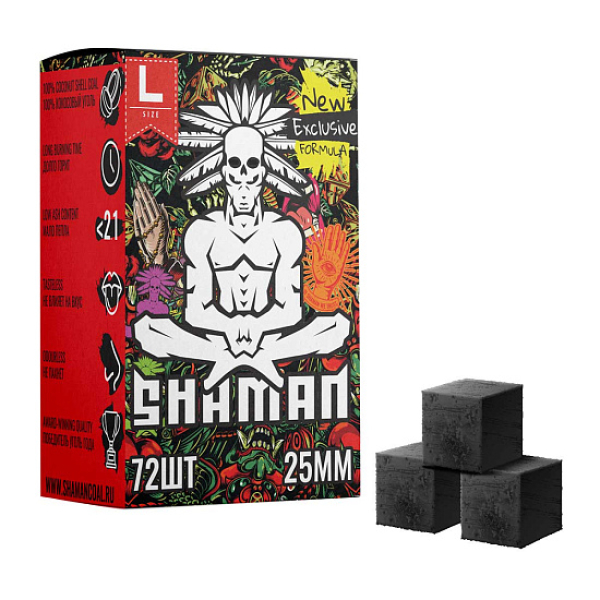 Кокосовый уголь Shaman 25мм в Турции