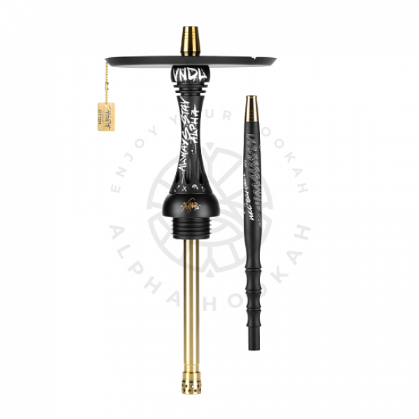 Кальян Alpha Hookah X VNDL Jet Black Чёрный (42 см) в Турции