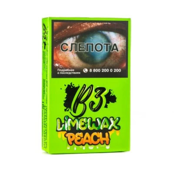 Табак B3 Limewax peach (Персик Лайм) 50 гр в Турции