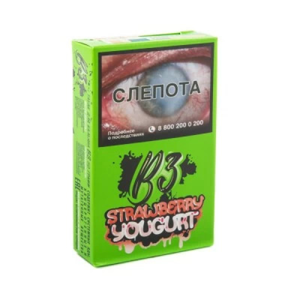 Табак B3 Strawberry Youghurt (Клубничный Йогурт) 50 гр в Турции