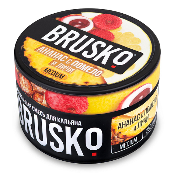 Смесь BRUSKO АНАНАС С ПОМЕЛО И ЛИЧИ (MEDIUM) 250 гр в Турции
