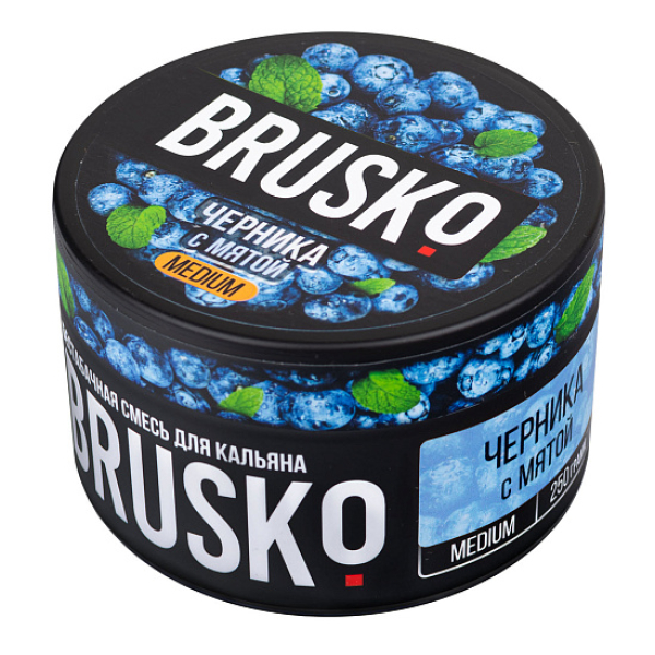 Смесь BRUSKO ЧЕРНИКА С МЯТОЙ (MEDIUM) 250 гр в Турции