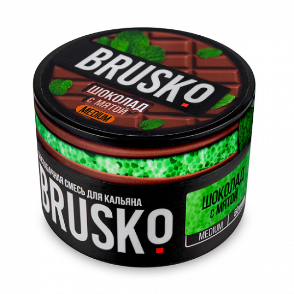 Смесь Brusko Medium Шоколад с мятой 50 грамм в Турции