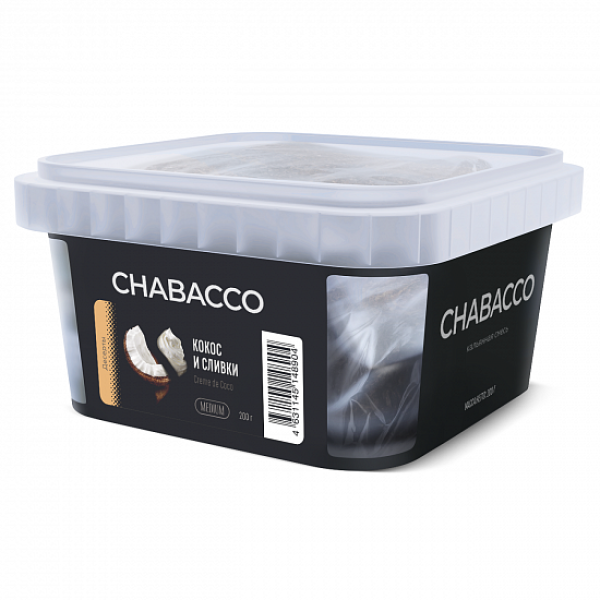 Смесь Chabacco Medium Creme De Coco (Кокос И Сливки) 200 гр в Турции