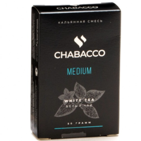 Смесь Chabacco Medium WHITE TEA (БЕЛЫЙ ЧАЙ) 50 гр в Турции