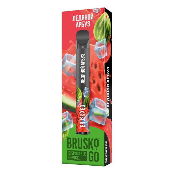 Одноразовая электронная сигарета Brusko Go Ледяной Арбуз 800 затяжек в Турции
