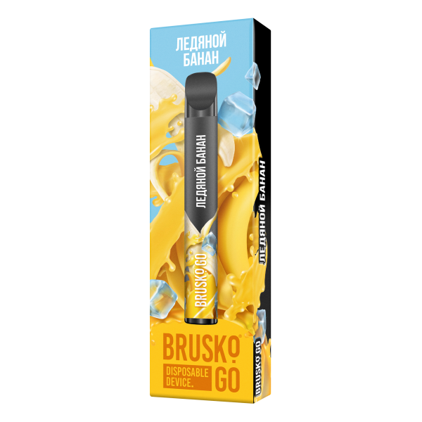 Одноразовая электронная сигарета Brusko Go Ледяной Банан 800 затяжек в Турции