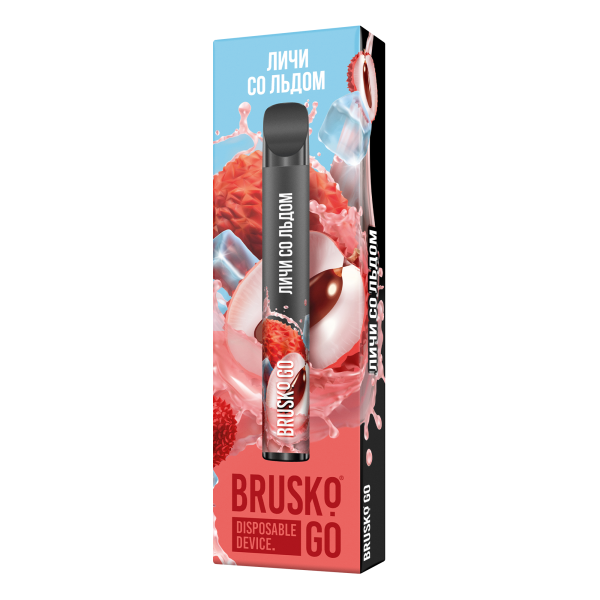 Одноразовая электронная сигарета Brusko Go Личи Со Льдом 800 затяжек в Турции