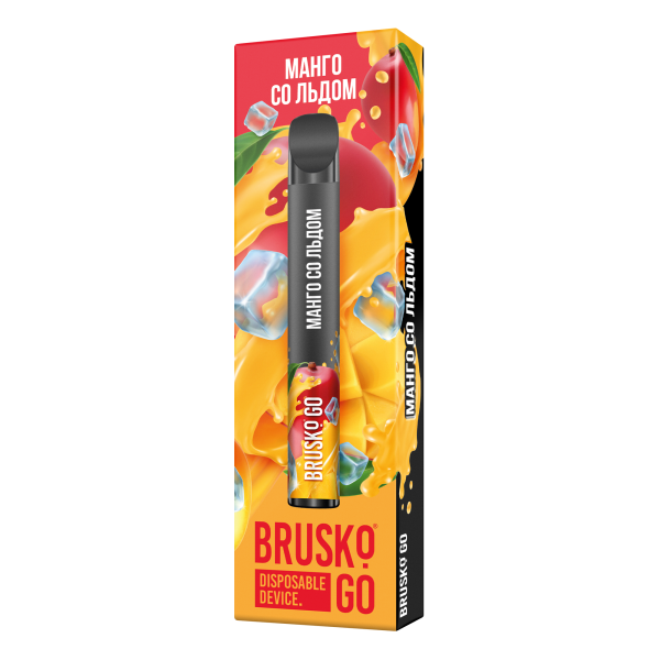 Одноразовая электронная сигарета Brusko Go Манго Со Льдом 800 затяжек в Турции