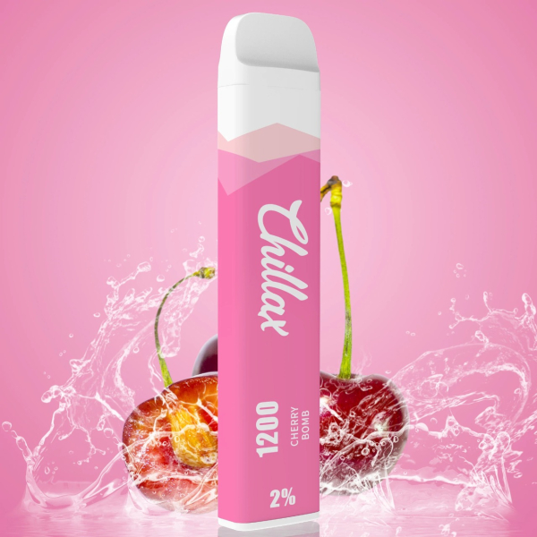 Chillax Cherry Bomb (Вишнёвая бомба), 1200 тяг в Турции