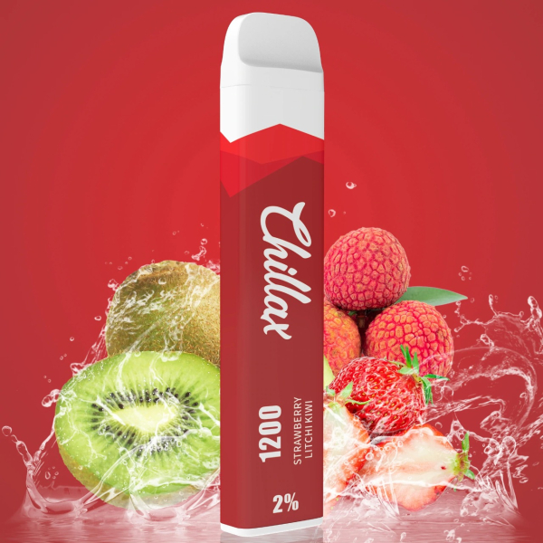 Chillax Strawberry Lychee Kiwi, 1200 тяг в Турции