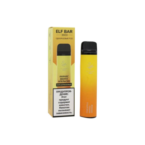 Elfbar (3600 (Ананас манго апельсин)), 3600 тяг в Турции