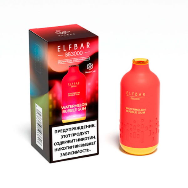 Elfbar BB3000 Арбузная жвачка, 3000 тяг в Турции