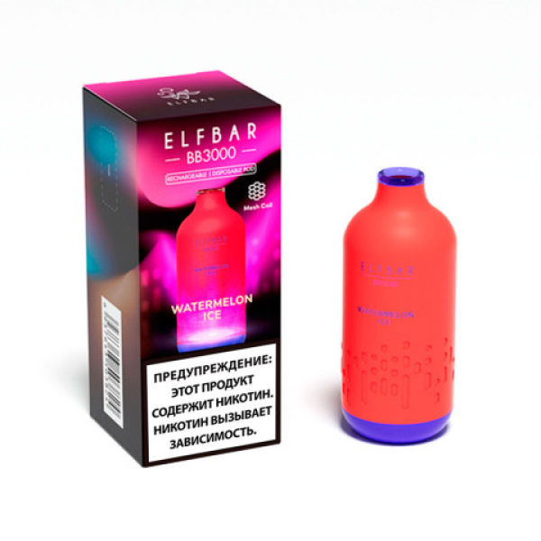 Elfbar BB3000 Арбузный лед, 3000 тяг в Турции