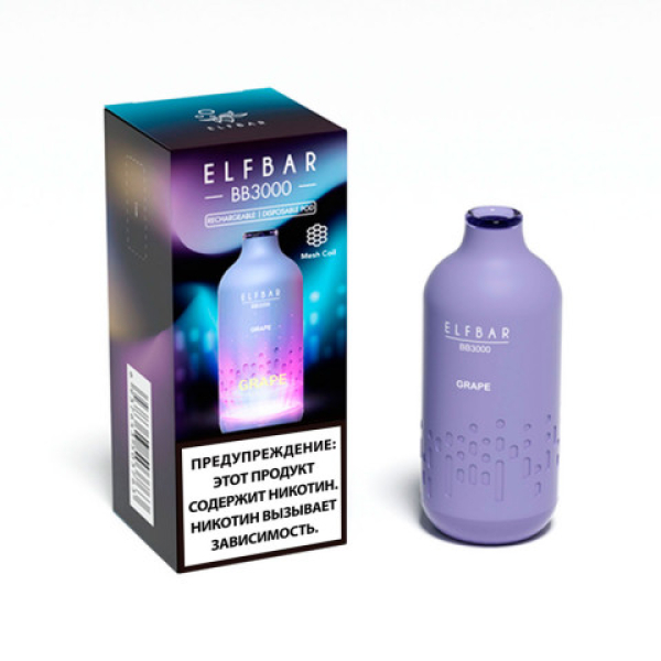 Elfbar BB3000 Виноград, 3000 тяг в Турции