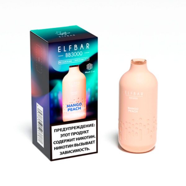 Elfbar BB3000 Манго персик, 3000 тяг в Турции