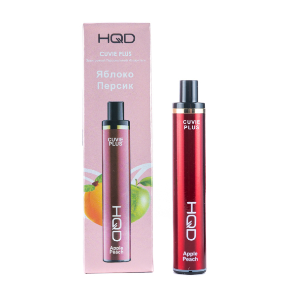 Одноразовая электронная сигарета HQD Cuvie Plus Apple Peach (Яблоко Персик) 1200 затяжек в Турции