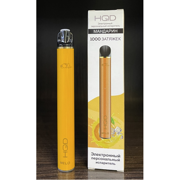 HQD melo tangerine (мандарин) 1000 затяжек в Турции