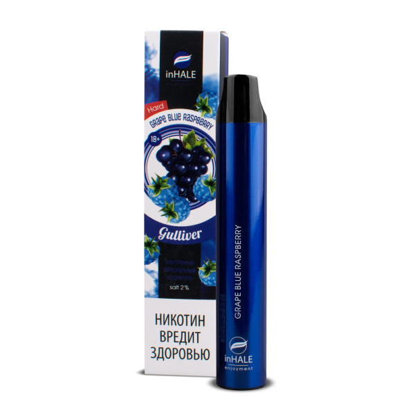 inHale Guliver Hard Grape Blue Raspberry (Ежевика С Виноградом) 1500 затяжек в Турции