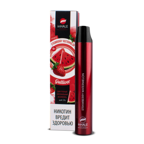 inHale Guliver Hard Strawberry Watermelon (Клубника Арбуз) 1500 затяжек в Турции