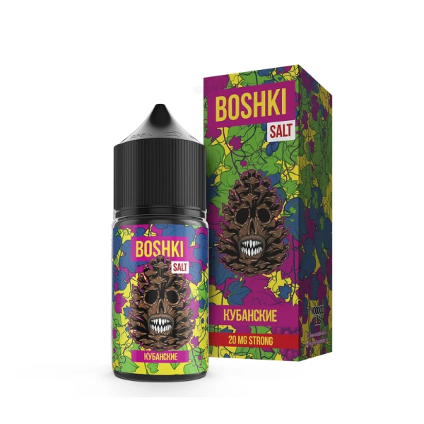 Жидкость BOSHKI Salt Кубанские (Виноград черника хвоя) (30 мл, 20 мг/мл) в Турции