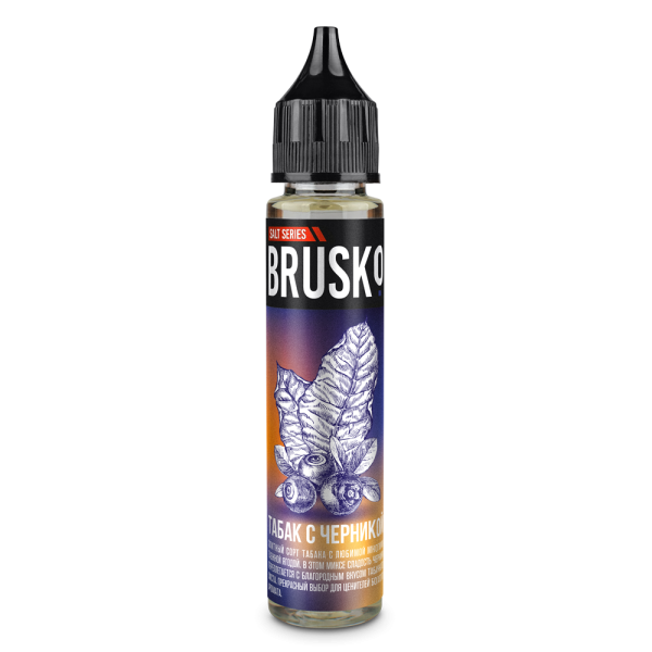 Жидкость Brusko Salt Табак С Черникой 30 мл в Турции