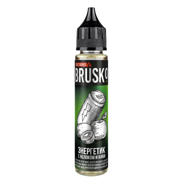 Жидкость Brusko Salt Энергетик С Яблоком И Киви 30 мл в Турции