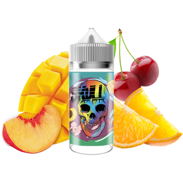 Жидкость SKULL Fruit Bomb (Персик Мандарин Ледяная Вишня) (100 мл, 0 мг/мл) в Турции