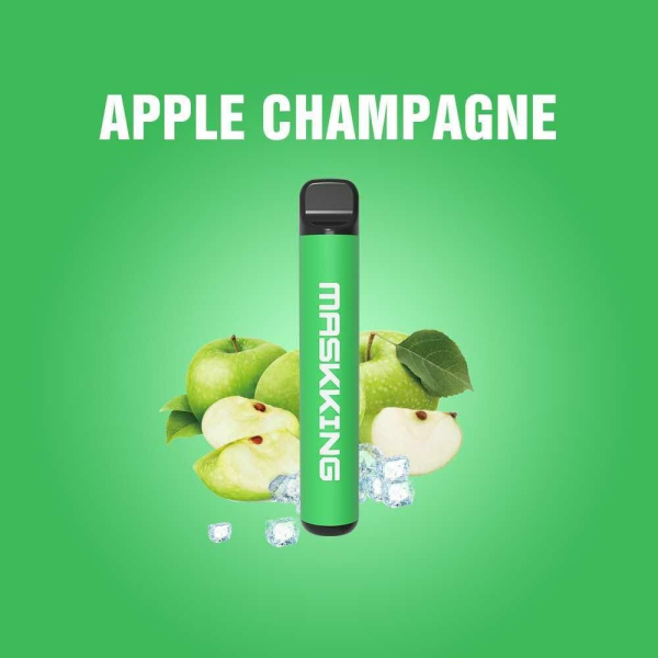Одноразовая электронная сигарета Maskking High Pro Apple Champagne (Яблочное Шампанское) 1000 затяжек в Турции