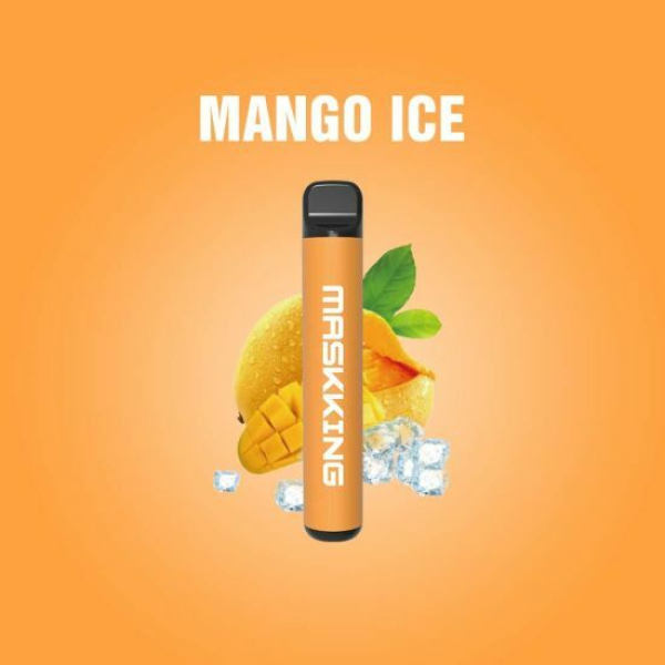 Одноразовая электронная сигарета Maskking High Pro Mango Ice (Манговый Лёд) 1000 затяжек в Турции