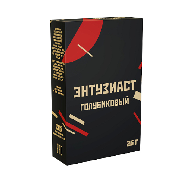 Табак ЭНТУЗИАСТ ГОЛУБИКОВЫЙ 25 гр в Турции