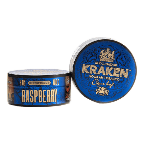 Табак Kraken Medium Seco Raspberry (Малина) 100 гр в Турции