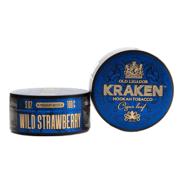 Табак Kraken Medium Seco wild strawberry (Земляника) 100 гр в Турции