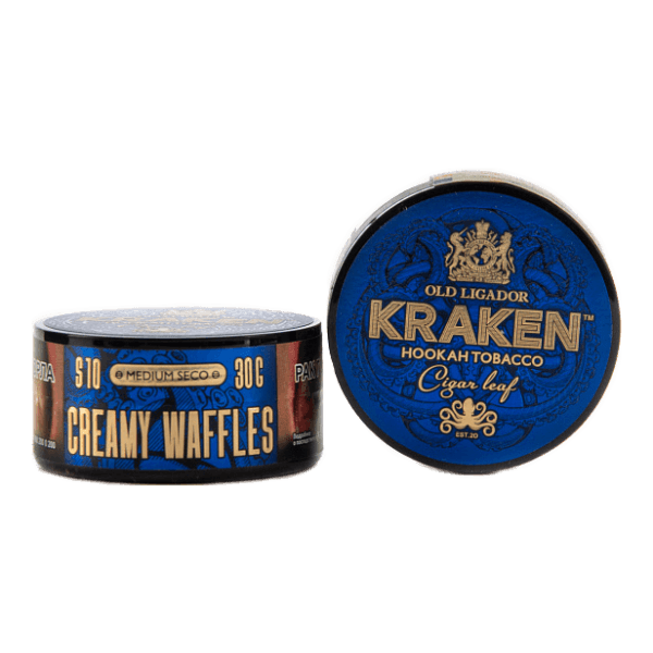 Табак Kraken Medium Seco Creamy Waffles (Сливочные вафли) 30 гр в Турции