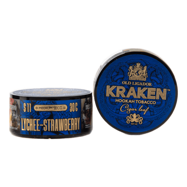 Табак Kraken Medium Seco Lychee strawberry (Личи и клубника) 30 гр в Турции