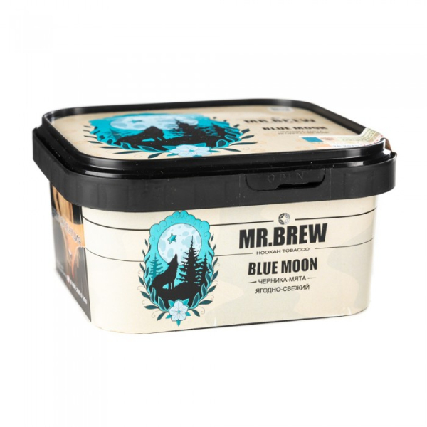 Табак Mr Brew Blue Moon (Черника с мятой) 200 гр в Турции