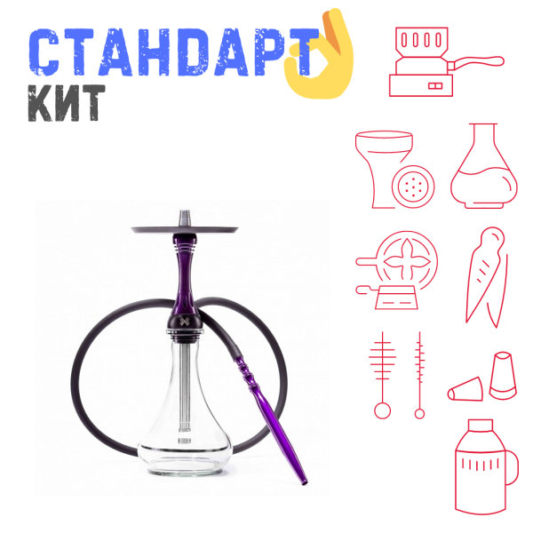 Набор с кальяном  Alpha Hookah X Purple СТАНДАРТ в Турции