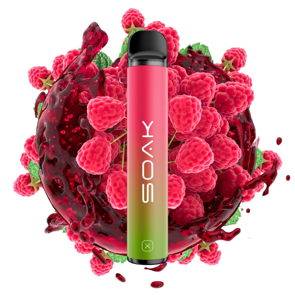 SOAK X Raspberry Soda (Малиновая газировка), 1500 тяг в Турции