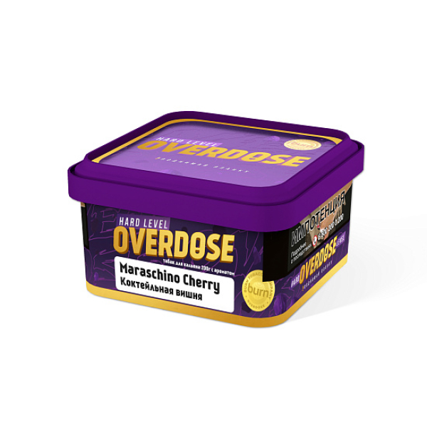Табак OVERDOSE Maraschino Cherry (коктейльная вишня) 200 гр в Турции
