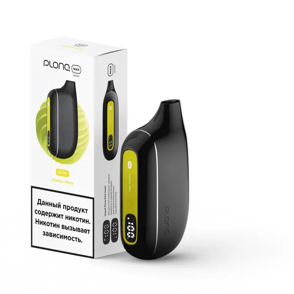 Plonq Max Smart Лимон Мята (8000 Затяжек) 20 Мг в Турции