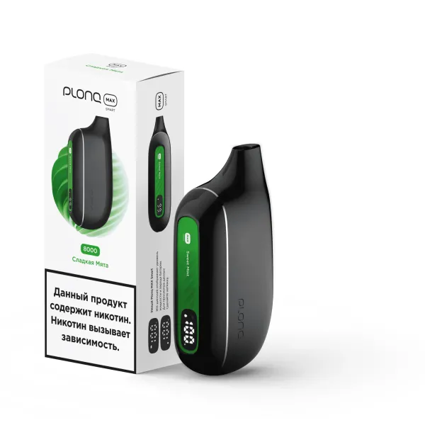 Plonq Max Smart Сладкая Мята (8000 Затяжек) 20 Мг в Турции