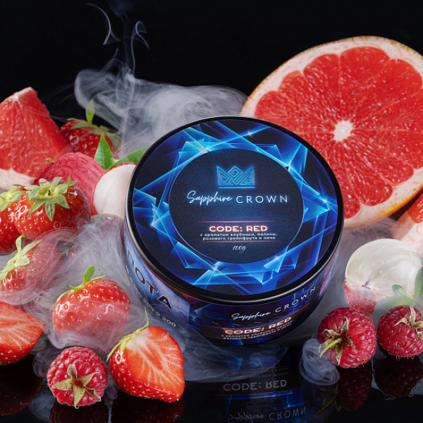 Табак Sapphire Crown Code red (Малина клубника) 100 гр в Турции