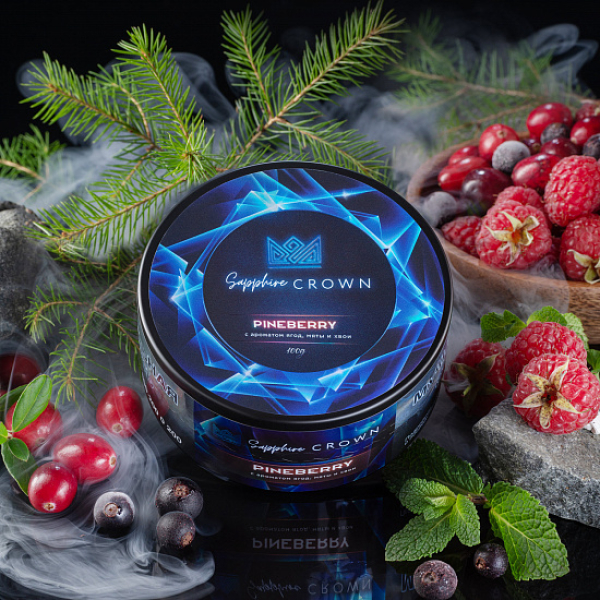 Табак Sapphire Crown Pineberry (Ягоды хвоя Мята) 100 гр в Турции