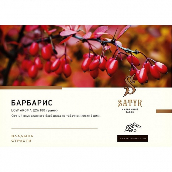Табак Satyr Barberry 100 грамм в Турции