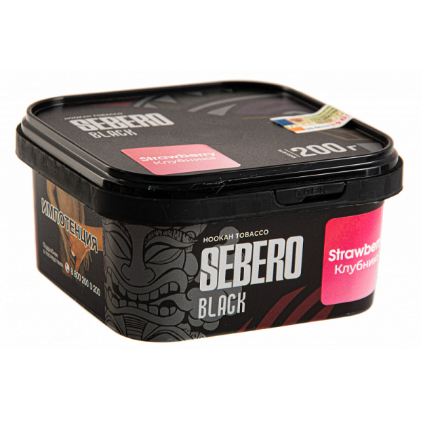 Табак SEBERO BLACK STRAWBERRY 200 гр в Турции