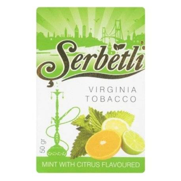Табак Serbetli Цитрусы с мятой 50 гр в Турции