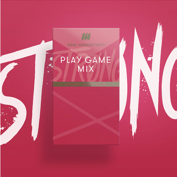 Табак Шпаковского Strong Play game mix (Апельсин Малина Холод) 40 гр в Турции