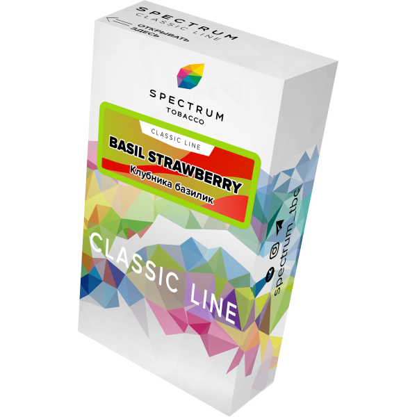Табак Spectrum Classic current basil steawberry 40 грамм в Турции