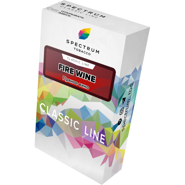 Табак Spectrum Classic fire wine 40 грамм в Турции