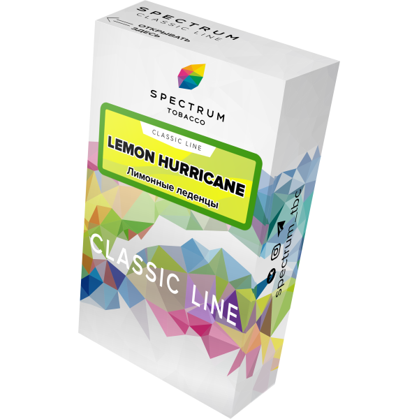 Табак Spectrum Classic lemon hurricane 40 грамм в Турции